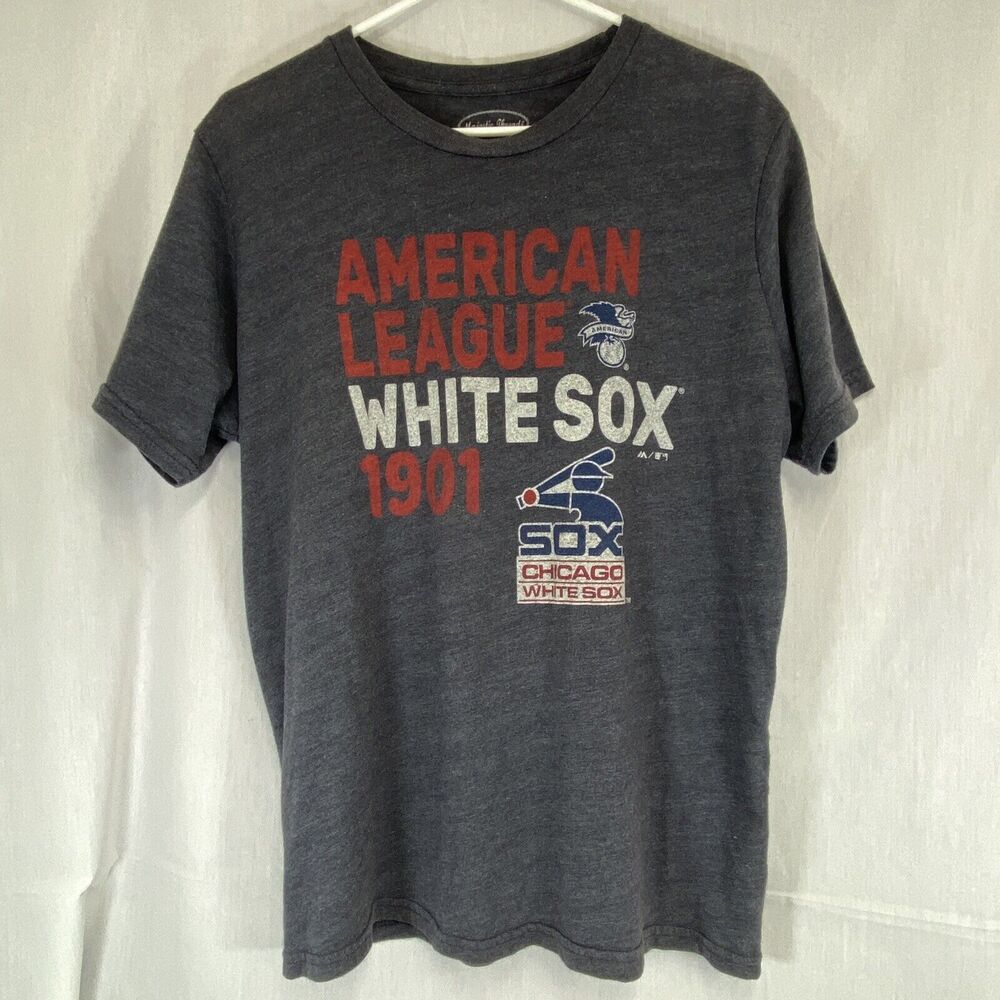 Chicago White Sox MLB Majestic Short Sleeve T    Shirt Mens Size Large Black